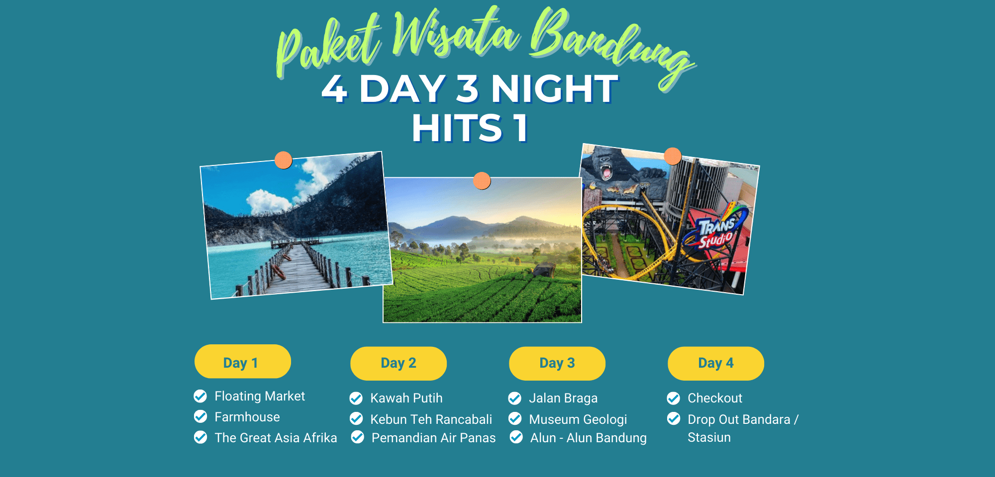 Paket Wisata Bandung 4 Hari 3 Malam - Hits 1