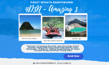 Paket Wisata Banyuwangi 4 Hari 3-Amazing3-